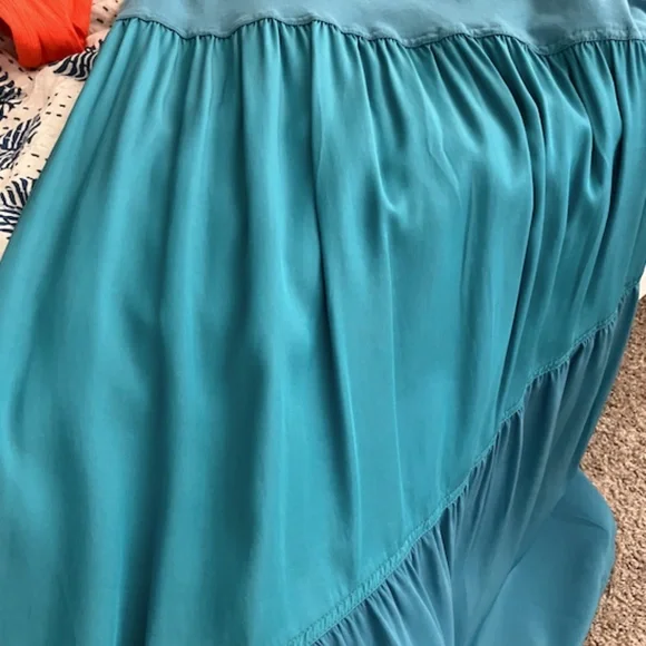 NWT J.W. Anderson Uniqlo Color-block Zig-zag Tiered Dress - Picture 9 of 9